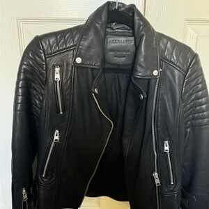 All Saints Leather Jacket size 4
